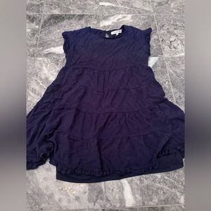 Emory Park - Tiered Navy Dress
